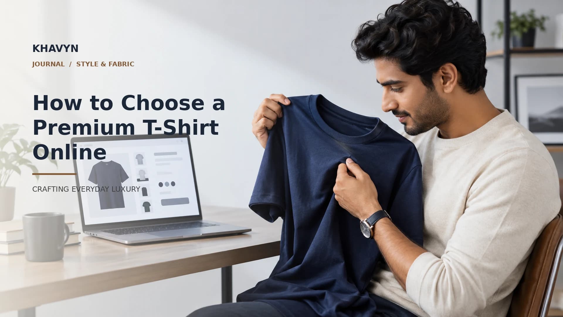 Premium cotton T-shirt online shopping fabric and fit details